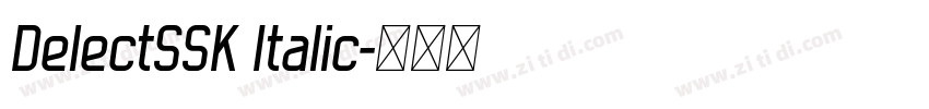 DelectSSK Italic字体转换